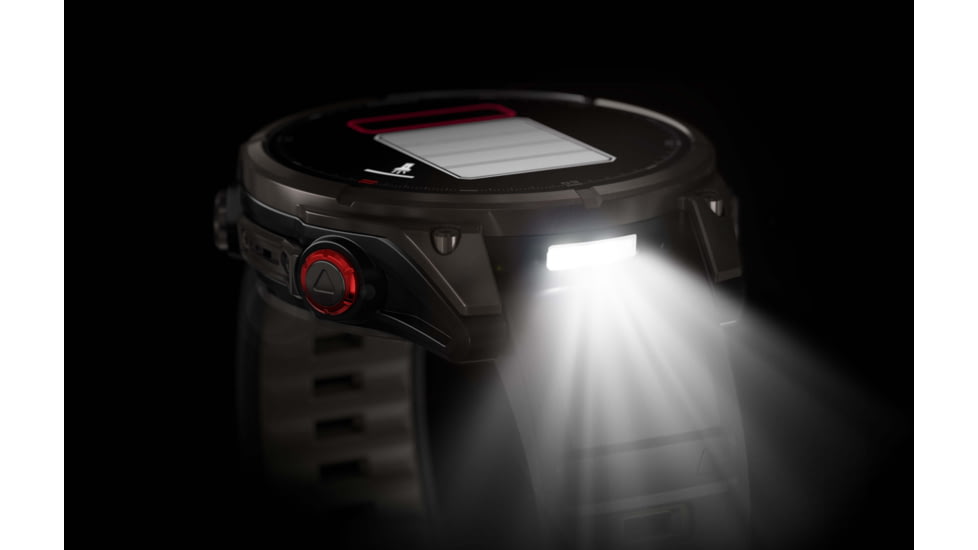 Garmin Fenix 8 Pro Unisex Watches, 47mm Case Diameter, Titanium Bezel, Black/Pebble Gray Silicone Band, 010-03198-00