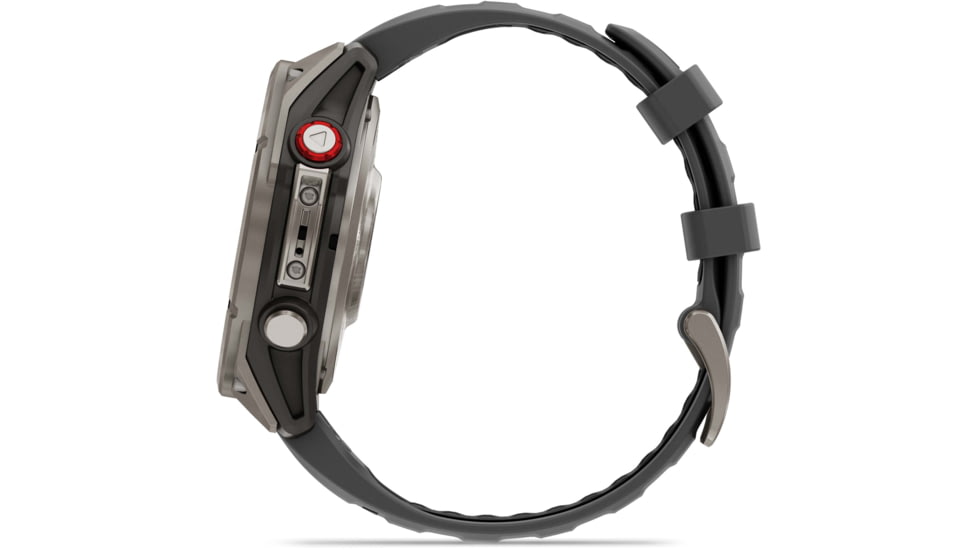 Garmin Fenix 8 Pro Unisex Watches, 47mm Case Diameter, Titanium Bezel, Graphite/Black Silicone Band, 010-03198-10