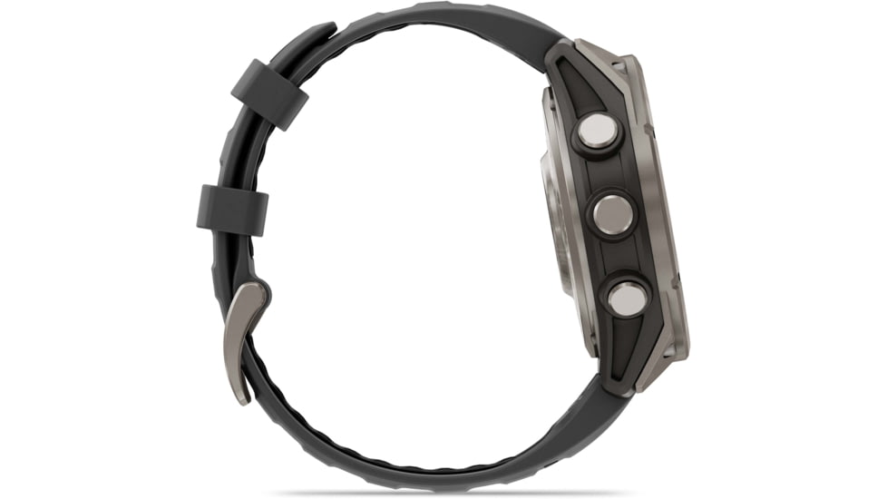 Garmin Fenix 8 Pro Unisex Watches, 47mm Case Diameter, Titanium Bezel, Graphite/Black Silicone Band, 010-03198-10