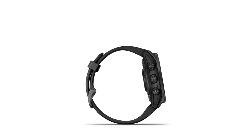 Garmin Fenix7S Solar Watch, Slate Gray Case, Black Band, 010-02539-12