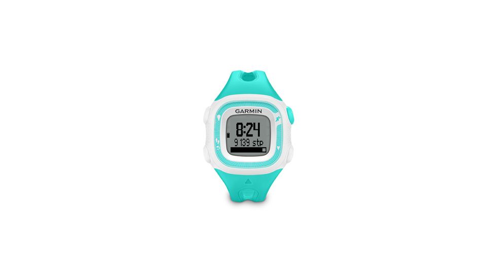 Garmin Forerunner 15 GPS Running Watch, Teal and White, Small, Charging/Data Clip, Manual 010-01241-21