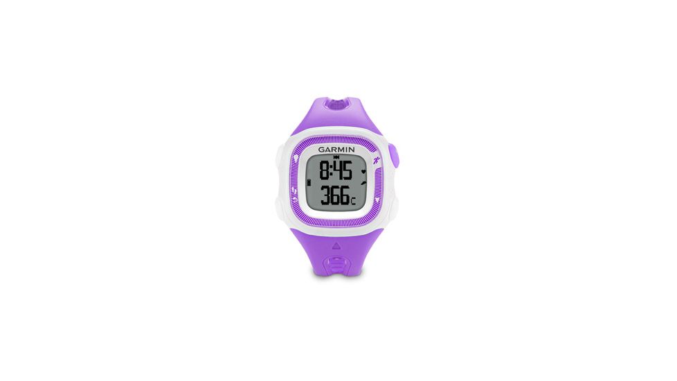 Garmin Forerunner 15 GPS Running Watch, Violet and White, Small, Charging/Data Clip, Manual 010-01241-22