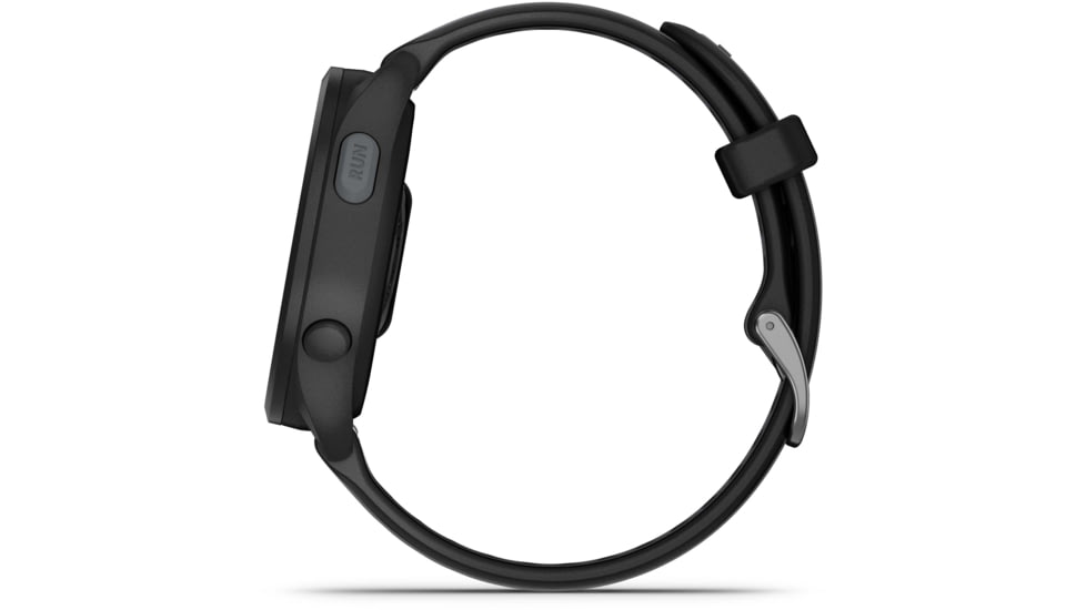 Garmin Forerunner 165 43mm Watch, Black/Slate Gray, 010-02863-20