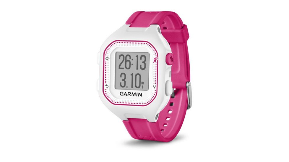 Garmin Forerunner 25, GPS, Americas/PAC, White/Pink, Small 010-01353-21