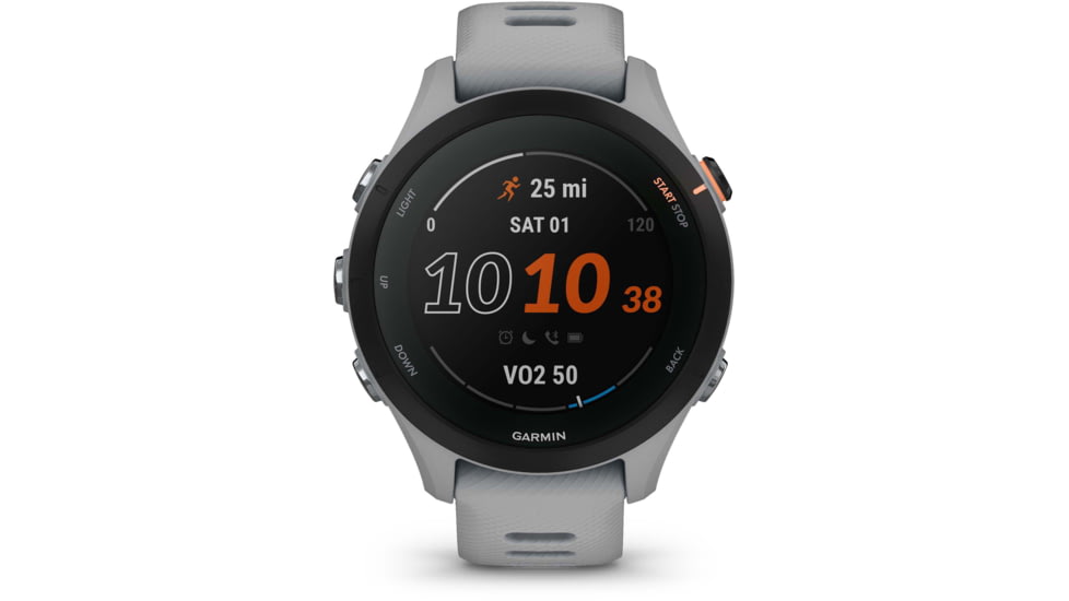 Garmin Forerunner 255s 41mm Watch, Powder Gray, 010-02641-02