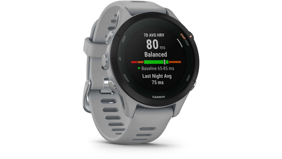 Garmin Forerunner 255s 41mm Watch, Powder Gray, 010-02641-02