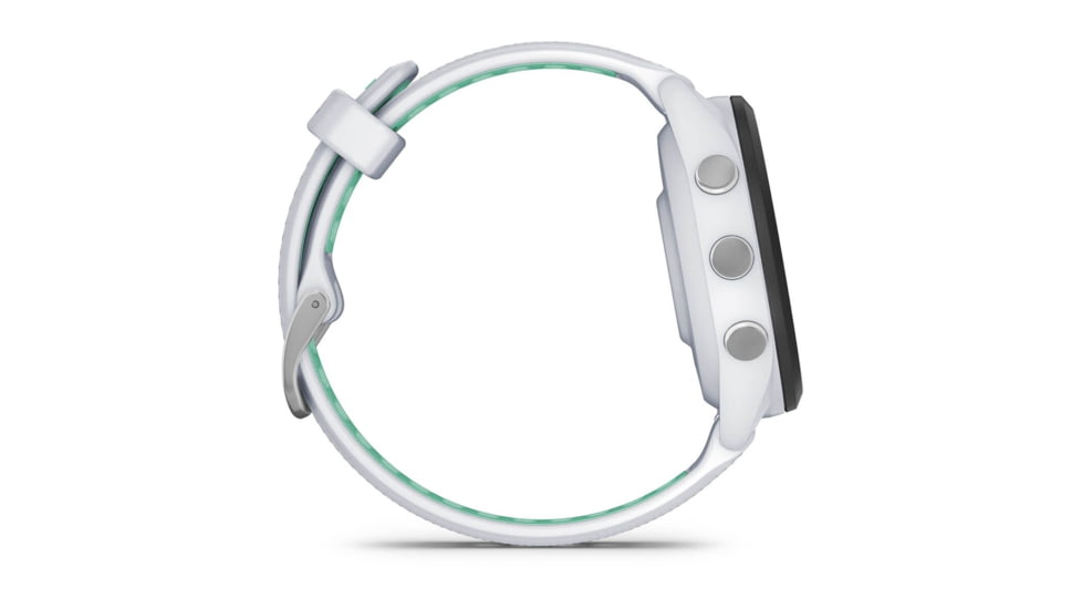 Garmin Forerunner 265S Watch, Black Bezel w/ Whitestone Case and Whitestone/Neo Tropic Silicone Band, 010-02810-04