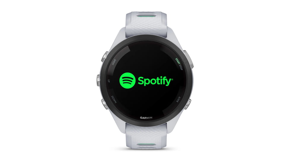 Garmin Forerunner 265S Watch, Black Bezel w/ Whitestone Case and Whitestone/Neo Tropic Silicone Band, 010-02810-04