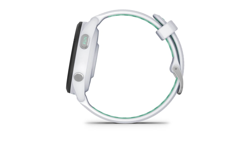 Garmin Forerunner 265S Watch, Black Bezel w/ Whitestone Case and Whitestone/Neo Tropic Silicone Band, 010-02810-04