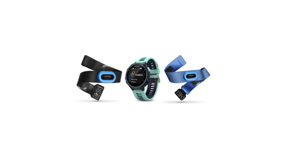 Garmin Forerunner 735XT, GPS, NA/PAC, Tri Bundle, Midnight Blue/Frost Blue 010-01614-04
