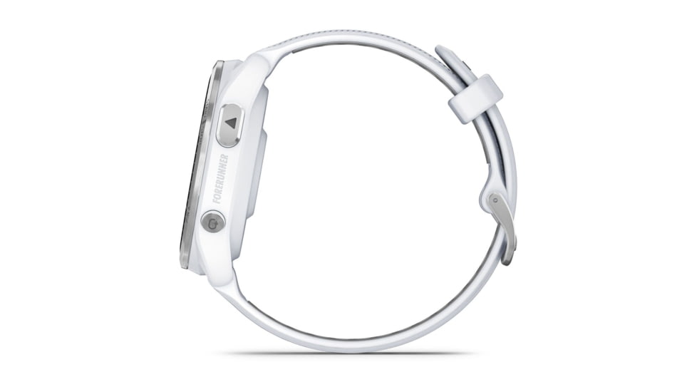 Garmin Forerunner 965, Titanium Bezel w/ Whitestone Case and Whitestone/Powder Gray Silicone Band, 010-02809-01