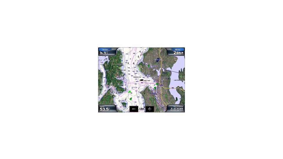 Garmin GPSMAP 5208 w/Ext GPS sensor, worldwide satellite imagery, built-in BlueChart g2 for US coastal, g2 Vision compatible 010-00593-01