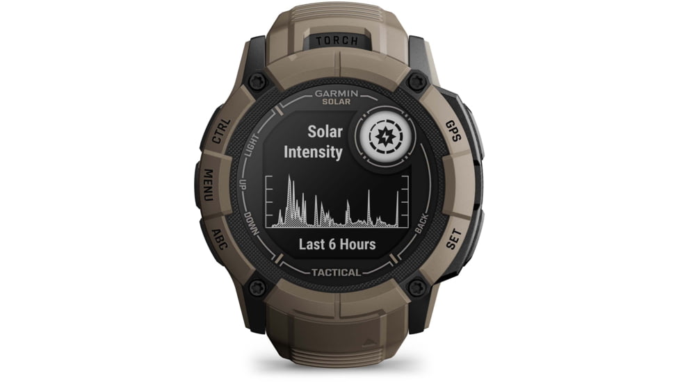 Garmin Instinct 2X Solar Tactical Edition Watch, Coyote Tan, 010-02805-12