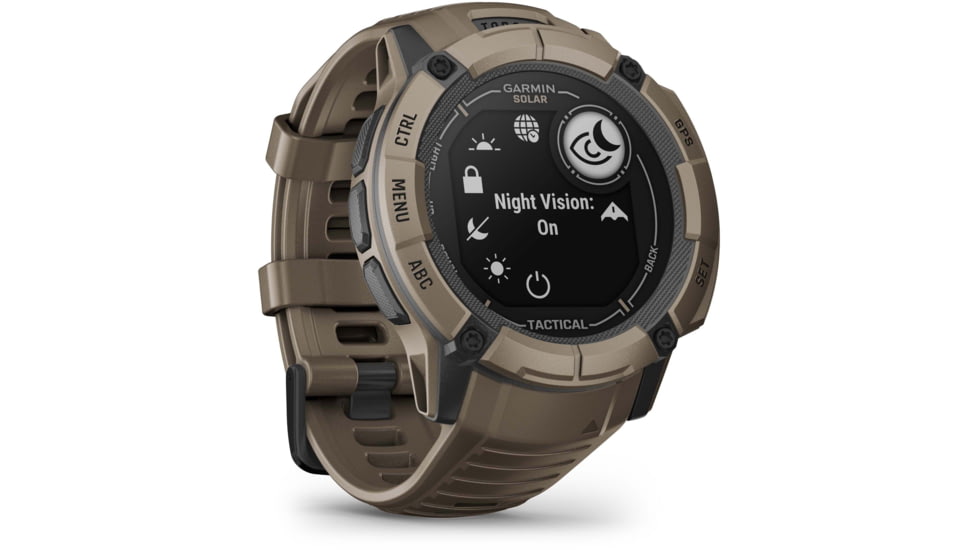 Garmin Instinct 2X Solar Tactical Edition Watch, Coyote Tan, 010-02805-12