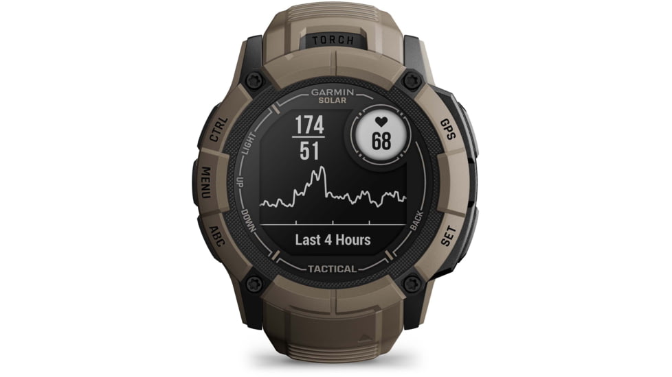 Garmin Instinct 2X Solar Tactical Edition Watch, Coyote Tan, 010-02805-12