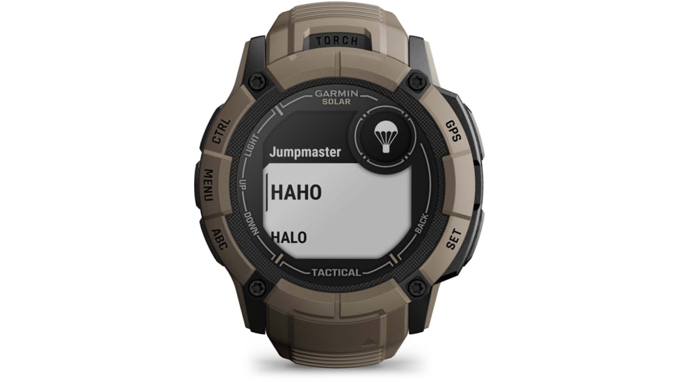 Garmin Instinct 2X Solar Tactical Edition Watch, Coyote Tan, 010-02805-12