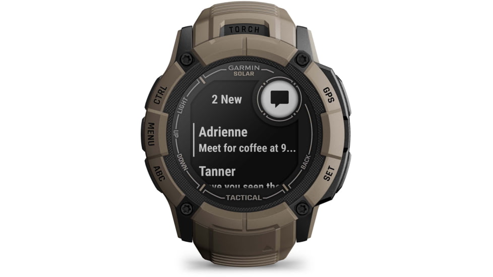 Garmin Instinct 2X Solar Tactical Edition Watch, Coyote Tan, 010-02805-12