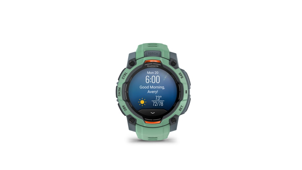 Garmin Instinct 3 Amoled GPS Watch, 45mm dia, Neotropic, 010-02936-01