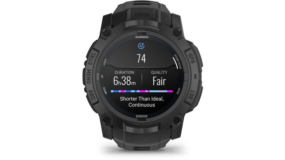Garmin Instinct 3 Amoled Tactical Watch, Black, 50mm, Polymer/Aluminum, Black, Silicone, 010-03020-50