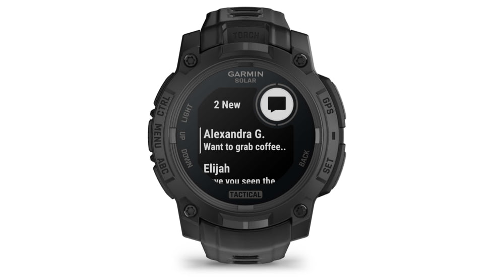Garmin Instinct 3 Solar Tactical Watch, Black, 45mm, Polymer/Aluminum, Black, Silicone, 010-02934-50
