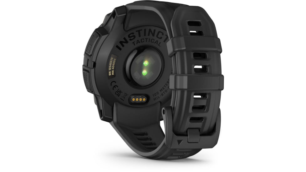 Garmin Instinct 3 Solar Tactical Watch, Black, 45mm, Polymer/Aluminum, Black, Silicone, 010-02934-50