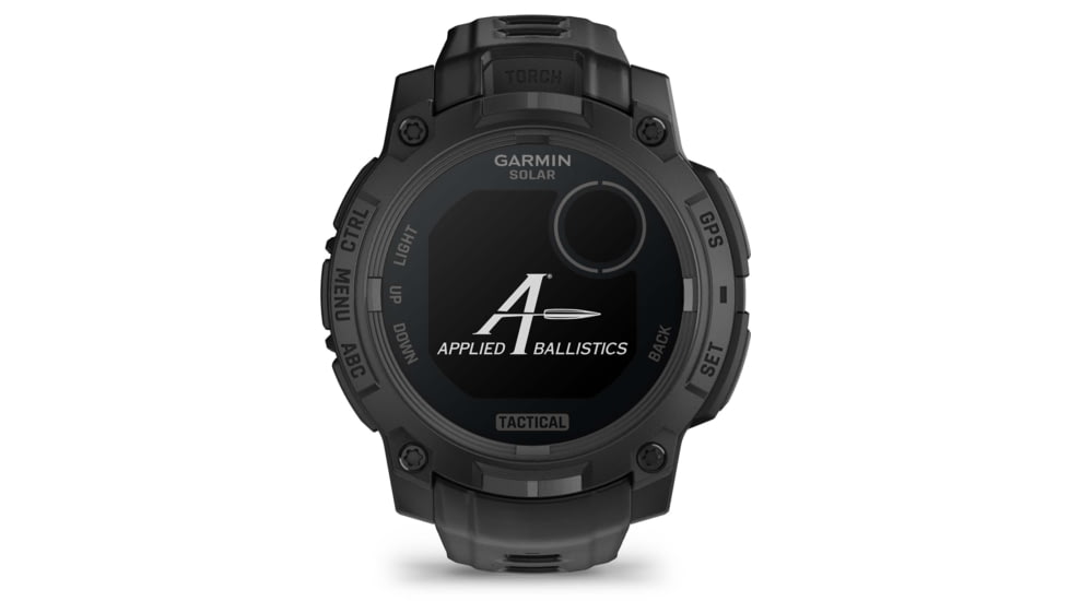 Garmin Instinct 3 Solar Tactical Watch, Black, 45mm, Polymer/Aluminum, Black, Silicone, 010-02934-50