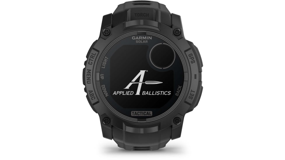 Garmin Instinct 3 Solar Tactical Watch, Black, 50mm, Polymer/Aluminum, Black, Silicone, 010-02935-50