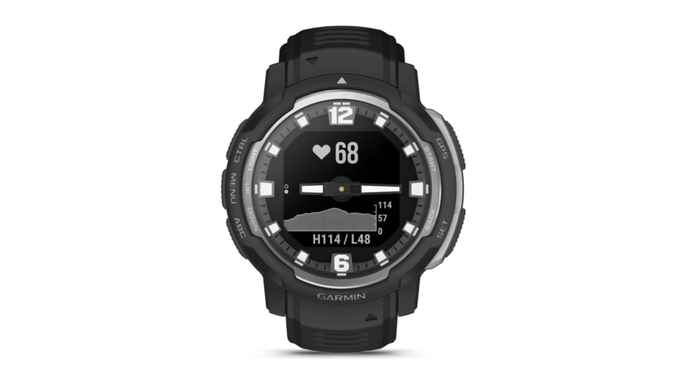 Garmin Instinct Crossover Watch, Standart Edition, 45mm, Black, 010-02730-13