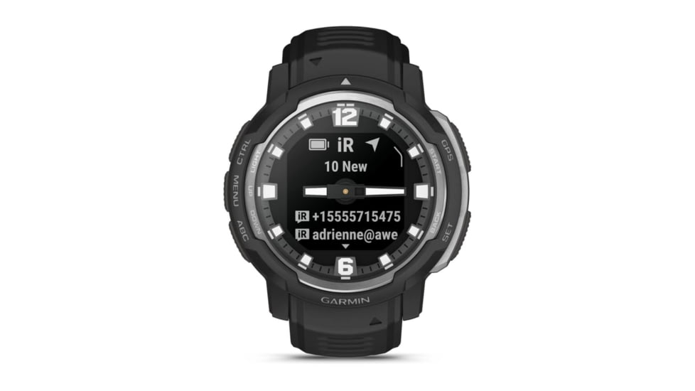 Garmin Instinct Crossover Watch, Standart Edition, 45mm, Black, 010-02730-13