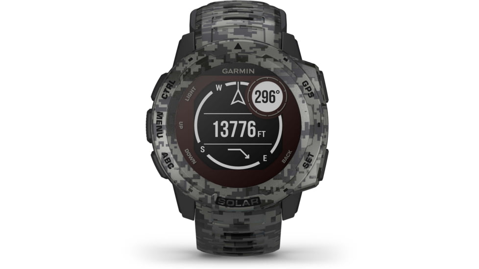 Garmin Instinct Solar Watch - Sportsman Edition, Graphite Camo, 010-02293-15