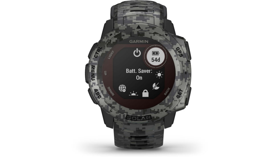 Garmin Instinct Solar Watch - Sportsman Edition, Graphite Camo, 010-02293-15
