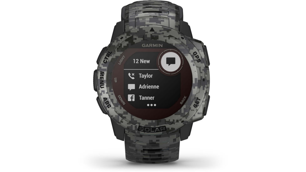 Garmin Instinct Solar Watch - Sportsman Edition, Graphite Camo, 010-02293-15