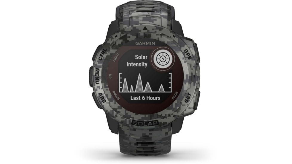 Garmin Instinct Solar Watch - Sportsman Edition, Graphite Camo, 010-02293-15