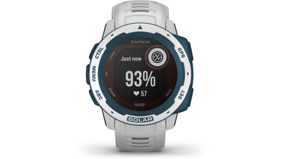 Garmin Instinct Solar Watch - Surf Edition, Cloudbreak, 010-02293-18