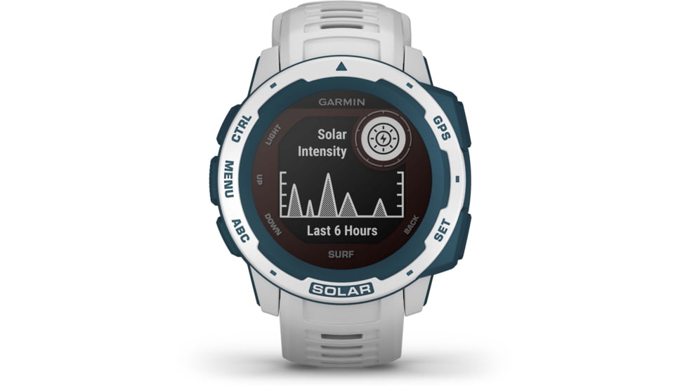 Garmin Instinct Solar Watch - Surf Edition, Cloudbreak, 010-02293-18