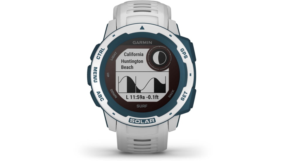 Garmin Instinct Solar Watch - Surf Edition, Cloudbreak, 010-02293-18