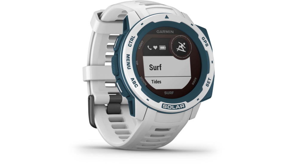 Garmin Instinct Solar Watch - Surf Edition, Cloudbreak, 010-02293-18