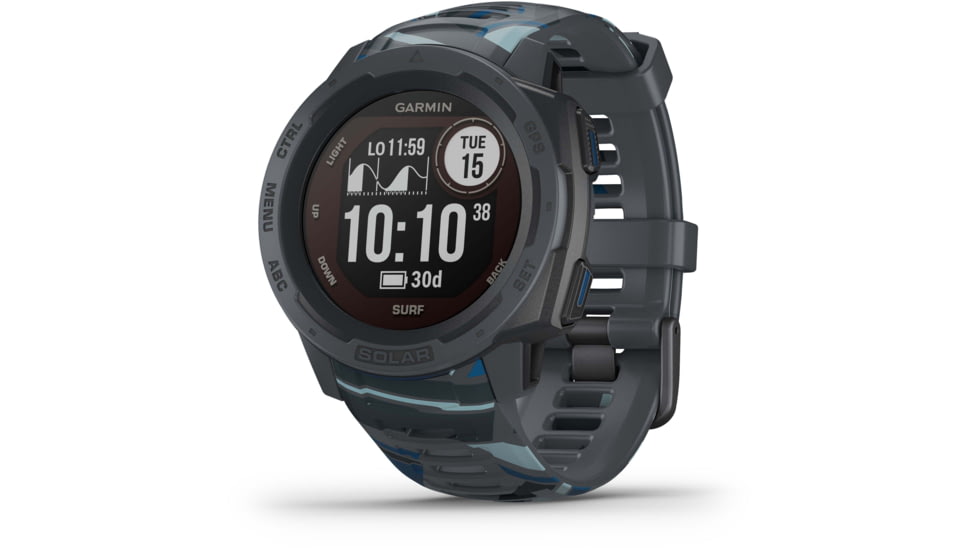 Garmin Instinct Solar Watch - Surf Edition, Pipeline, 010-02293-17