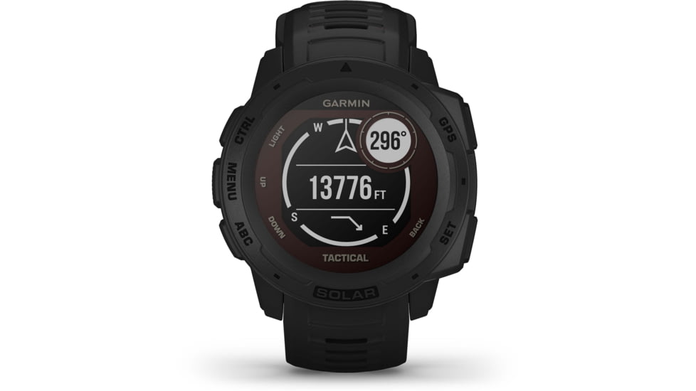 Garmin Instinct Solar Watch - Tactical Edition, Black, 010-02293-13