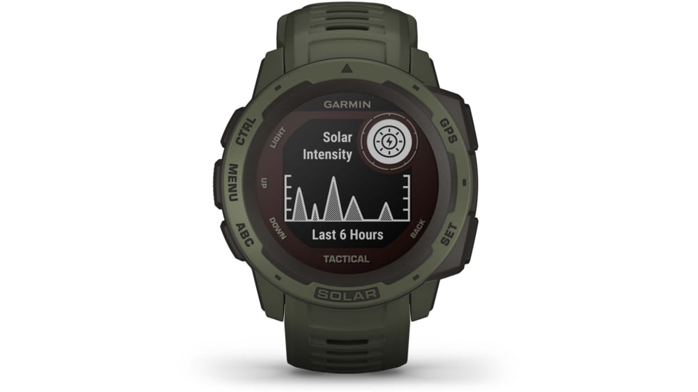 Garmin Instinct Solar Watch - Tactical Edition, Moss, 010-02293-14