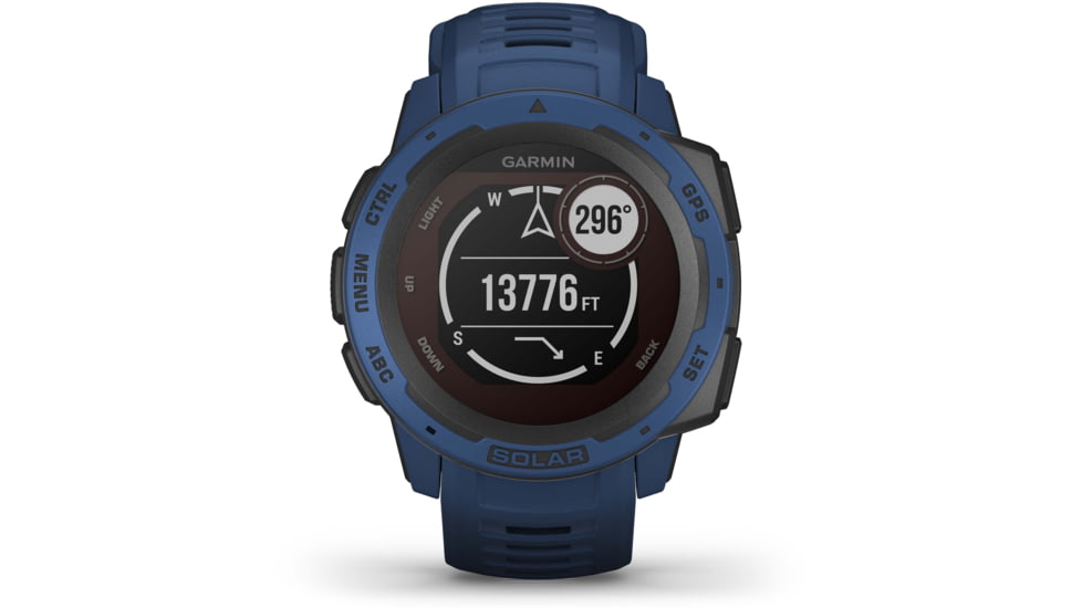 Garmin Instinct Solar Watch, Tidal Blue, 010-02293-11