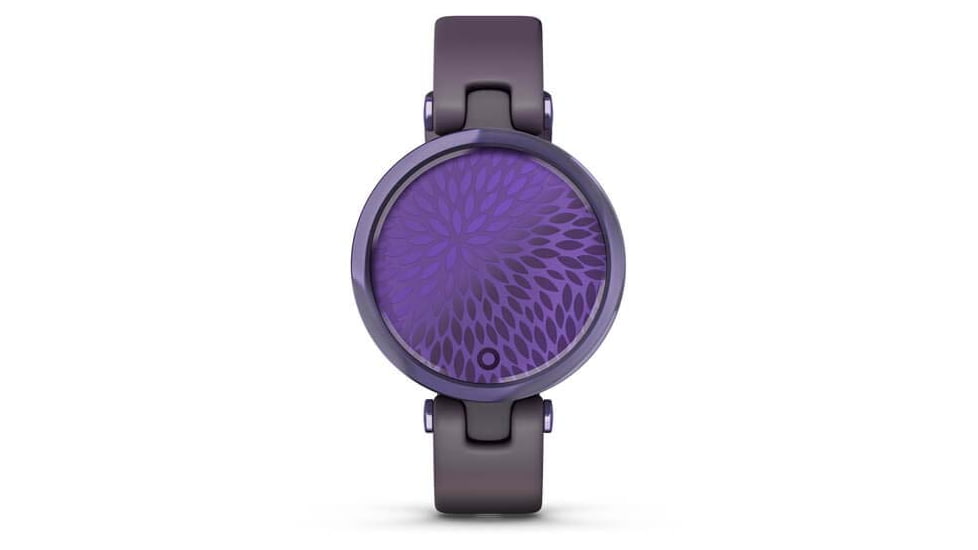 Garmin Lily Smartwatch - Womens, Black Currant / Deep Orchid Silicone, 010-02384-02