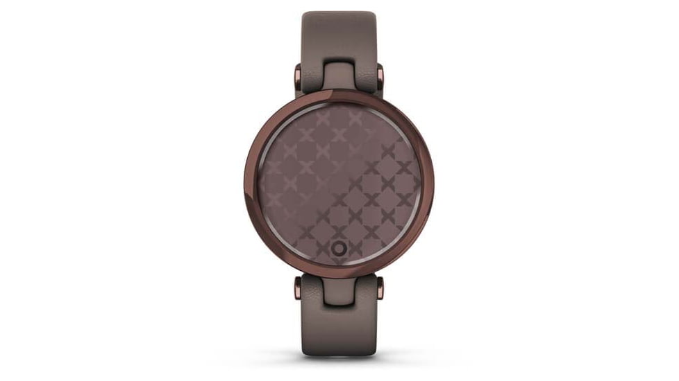 Garmin Lily Smartwatch - Womens, Cocoa / Paloma Leather, 010-02384-A0
