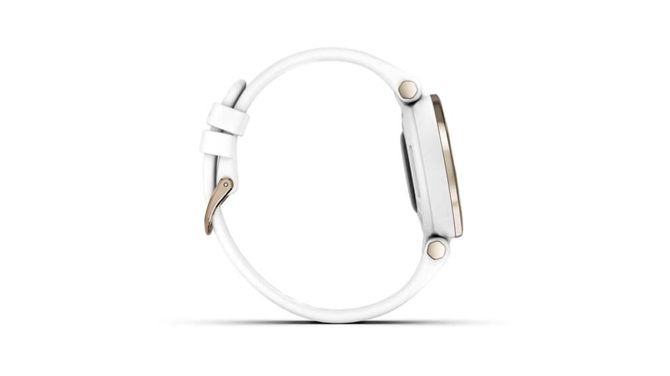 Garmin Lily Smartwatch - Womens, Metal Hazel / White Silicone, 010-02384-00