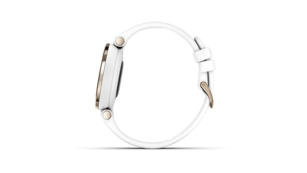 Garmin Lily Smartwatch - Womens, Metal Hazel / White Silicone, 010-02384-00