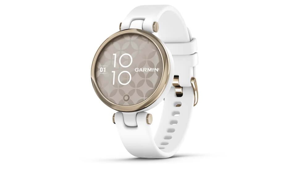 Garmin Lily Smartwatch - Womens, Metal Hazel / White Silicone, 010-02384-00