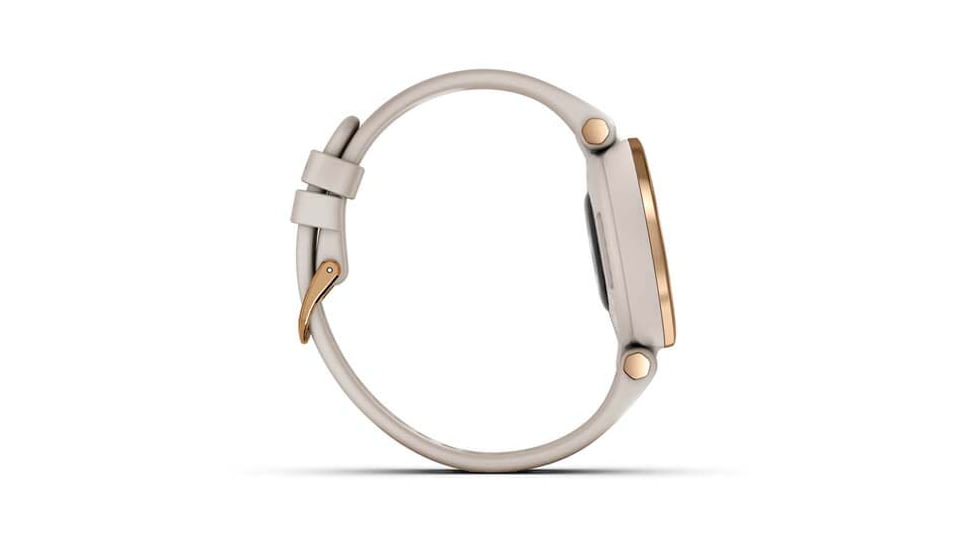 Garmin Lily Smartwatch - Womens, Rose Gold / Light Sand Silicone, 010-02384-01
