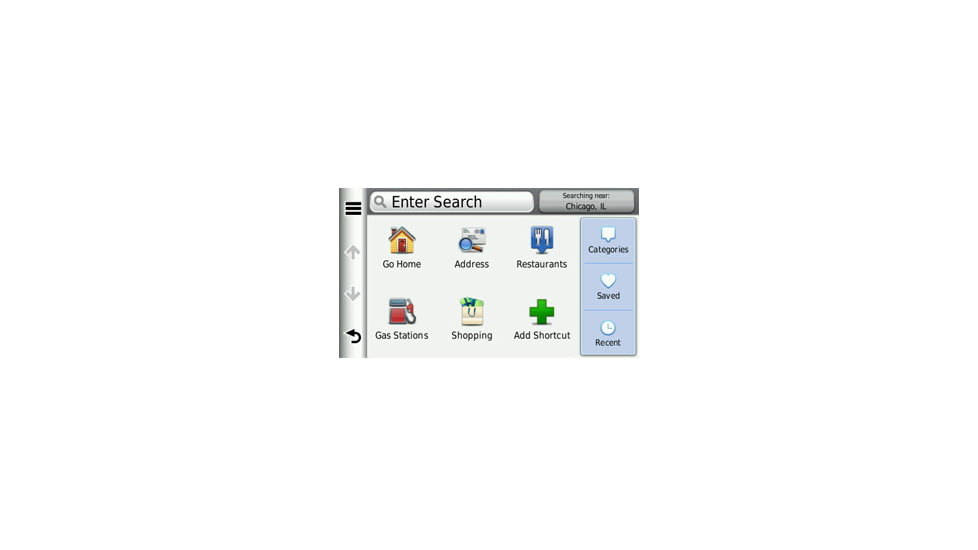 Opplanet Garmin nuvi 2555LMT Search Screen Image