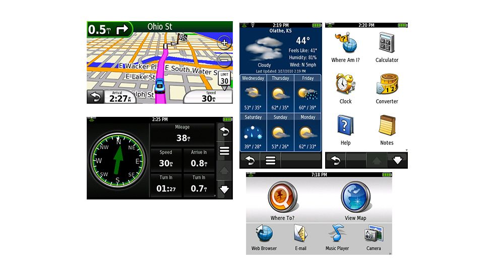 Garmin GPS Device Nuvi 295W Screenshots