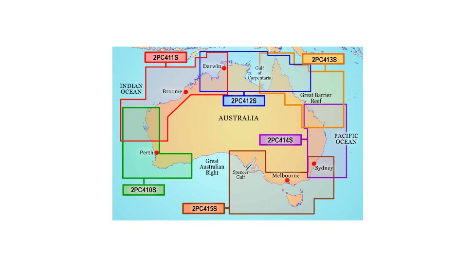 Garmin On The Water GPS Cartography BlueChart g2: Australia Small Map w/ Free S&amp;H